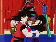 Chi-Chi dancing with Goku