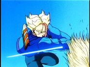 Future Trunks tries to kill 18.