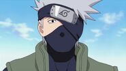 Kakashi finds out from Choji that their class has a free period, and from Shikamaru that Iruka went to look for Naruto in the back hills.