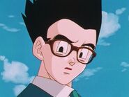 Gohan looking at his father.