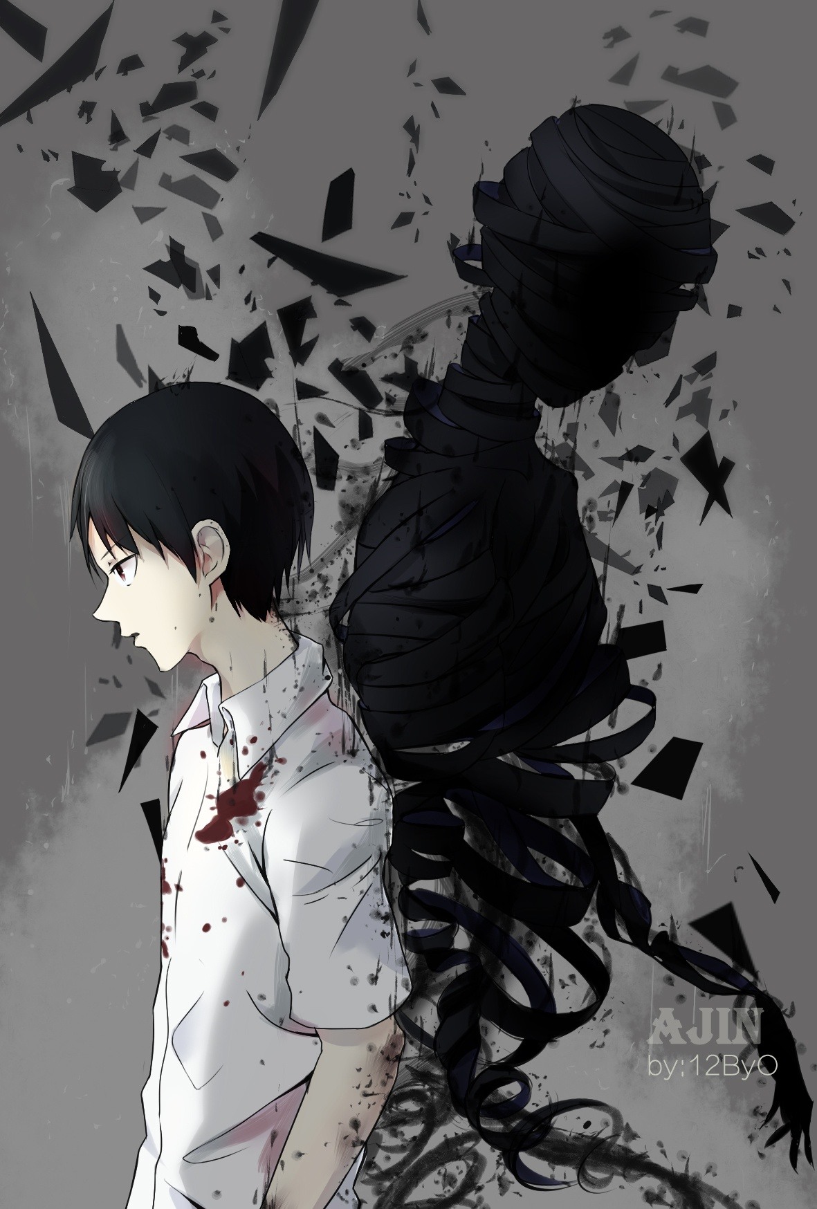 Ajin DemiHuman Film Anime Subtitle Television show ajin television  english fictional Character png  PNGWing