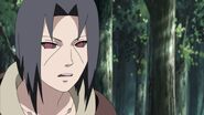 Itachi asking Naruto if anyone else in Konoha knows the truth about the whole Uchiha clan massacre.