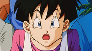 Videl shocked that Vegeta destroyed Punching Machine