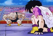 Videl got beaten up and exhausted