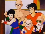 Chi-Chi watches Goku fight Piccolo