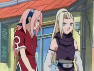 Sakura tells Ino that their ruin friendship is nothing but in the past.