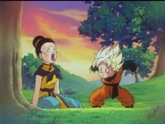 Chi-Chi is upset that Goten can turn into a super saiyan