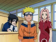 Sasuke meets Kakashi for the first time.