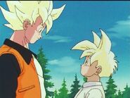 Gohan is reminded by Goku about Chi-Chi's shopping list.