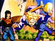 Future Trunks being tripped by 18.