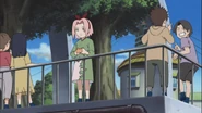 Sakura looking for Ino.