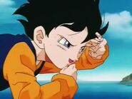 Videl with Gohan talking about the truth from 7 years ago this was Gohan defeated Cell, not her father