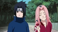 Sasuke hears Sakura teasing about Naruto being an Orphan, and that her teammate grew up having a selfish lonely childhood without having parents. Which is something that he can relate to.