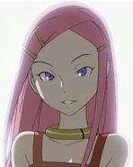 Anemone smiles at Dominic in the anime series