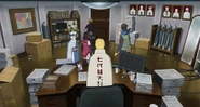 Boruto runs out of the room after telling Naruto that his era is lame.