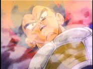 Future Vegeta is shock that his rival (Son Goku) is dead.