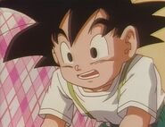 Goku Jr. telling his grandma to wake up