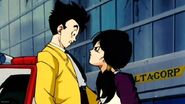 Videl says she won't give up on the Great Saiyanman's identity