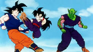 Gohan vs Goku and Piccolo for the battle with the Androids and Cell