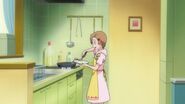 Yuzu cooking breakfast.