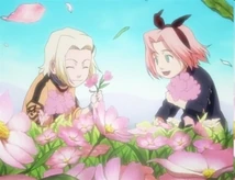 Sakura with Ino.