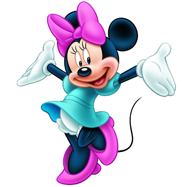 minnie mouse in blue