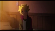 Boruto is surprise that Naruto came to see him.