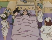 Goku Jr. in the hospital with his grandma