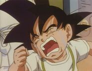 Goku Jr. starts crying