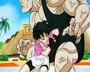 Videl elbowed Ki-strike Palm in the stomach