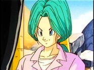 Future Bulma bids her son farewell.