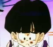 Gohan is embarrassing about his father being afraid of the needles