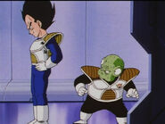 Vegeta insulated and humiliation Guldo with a bad nickname "Four-eyed freak"