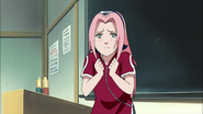 Sakura tells Kakashi that the prank was all Naruto's Idea.