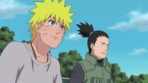 Shikamaru with Naruto.