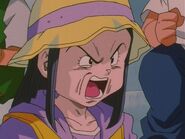 Pan reminds Bulma that Goku Jr. is her grandson, and that she isn't his mother.