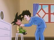 Goten gets ready for a BBQ