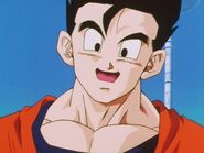 Gohan smiles