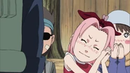 Sakura admiring Sasuke.