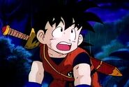 Kid Gohan looking for food