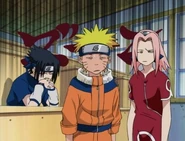 Sasuke's reaction after Kakashi tells him that he hates him.