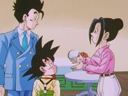 Goten sees his mom asking about make up