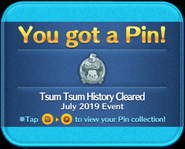 Tsum Tsum History silver pin