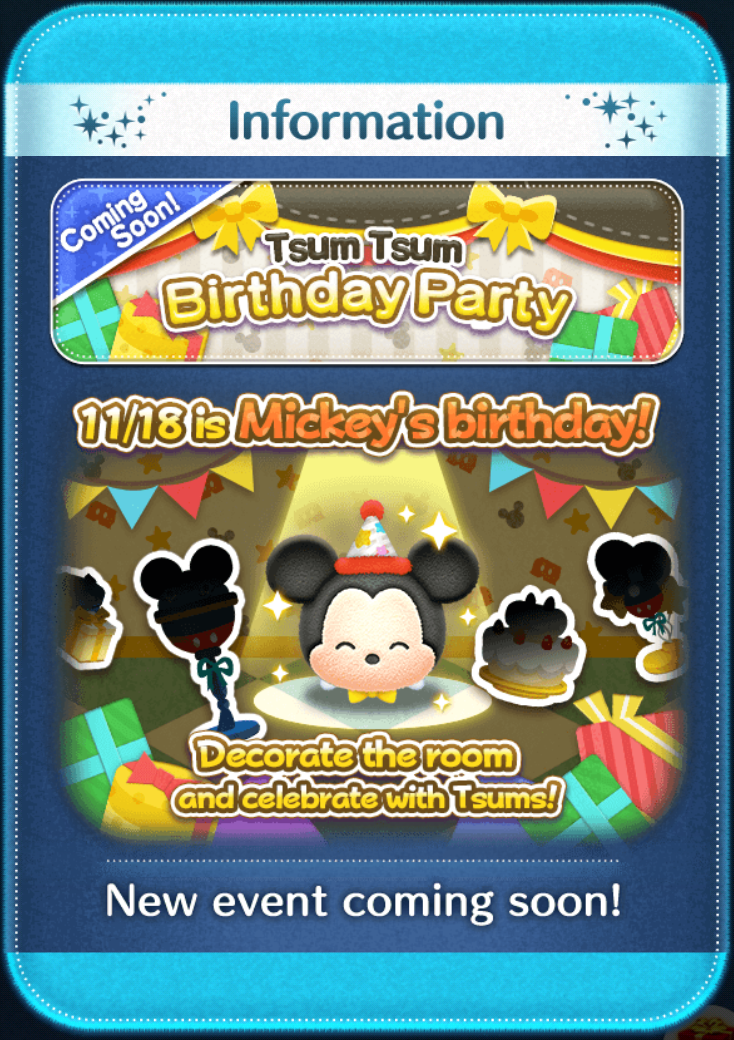 International Events Tsum Tsum Birthday Party Disney Tsum Tsum Wiki Fandom International Events Tsum Tsum Birthday Party Disney Tsum Tsum Wiki Fandom