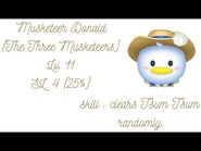 Line Disney Tsum Tsum - Musketeer Donald - Lv.11 - SL