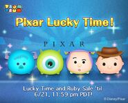 Pixar Lucky Time for Sulley, Mike, Buzz Lightyear, and Woody (June 18, 2015)