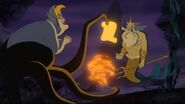 Ursula bargaining King Triton for his power in exchange of Ariel's freedom