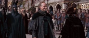 Palpatine meeting with Queen Amidala.