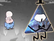 Gideon reminding Bill Cypher about Grunkle Stan.