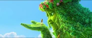 Te Fiti thanking Moana for saving her from her pain and suffering.